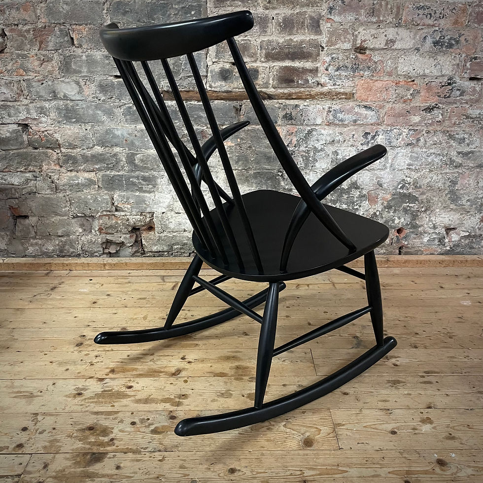 Thumbnail: Illum Wikk1elso Rocking Chair. Danish. 1960s