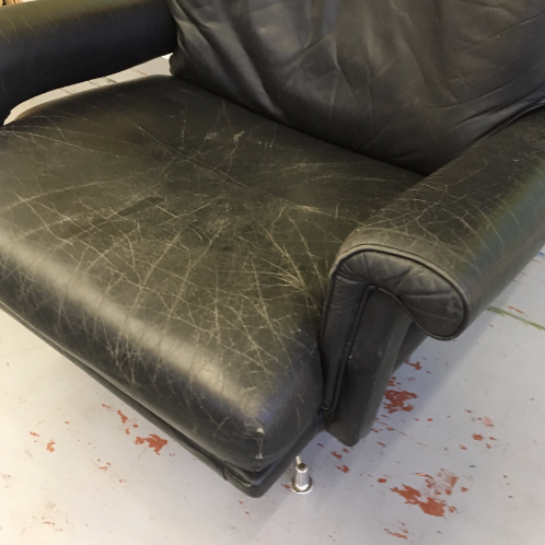 Thumbnail: Howard Keith swivel chair and footstool. SOLD