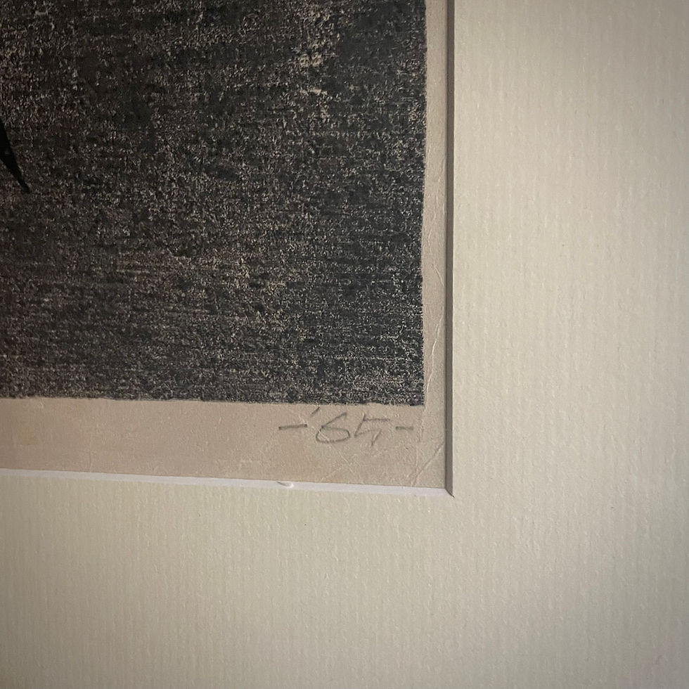 Thumbnail: Kunihiro Amano, Original Japanese Woodblock Print. 1965.SOLD