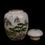 Thumbnail: Gorgeous Vintage Chinese Porcelain Landscape Pattern Lidded Ginseng Jar
