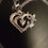 Thumbnail: Handmade Tibetan Silver & Cubic Zirconia Butterfly Heart Pendant Necklace