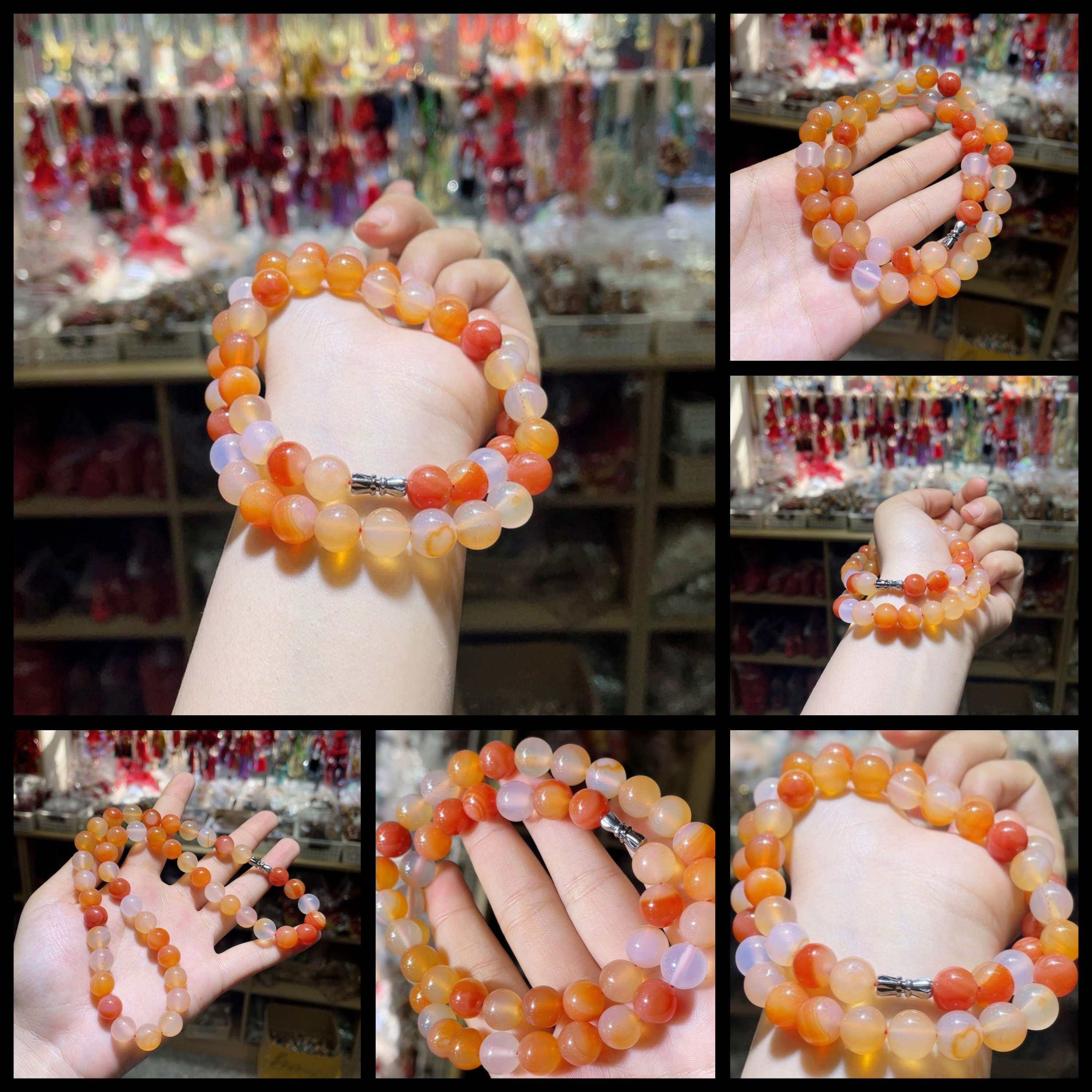 Amazing Handmade Chinese Agate Bracelet