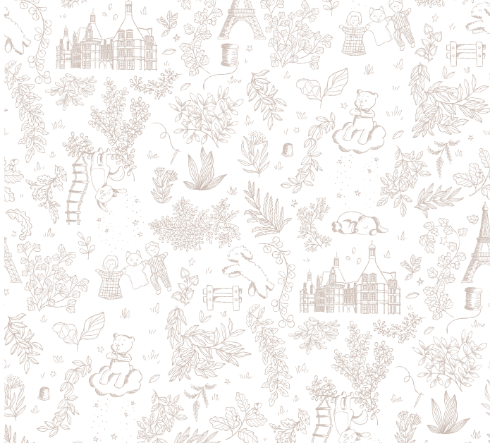 Miniature : Doudou Lapin Célestin - toile de jouy