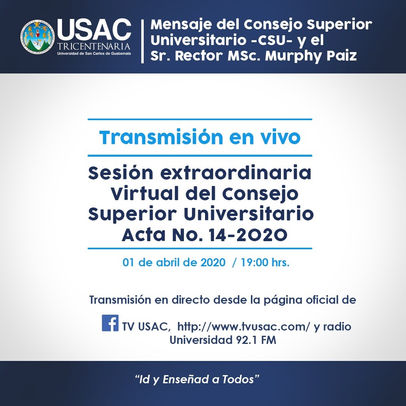 LAS CLASES VIRTUALES SEGUIRÁN SIENDO EL CANAL DE EDUCACIÓN PARA LA USAC