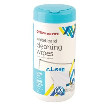 Office Depot 16000101 Dry-Erase Board Cleaning Wipes 50-Pack