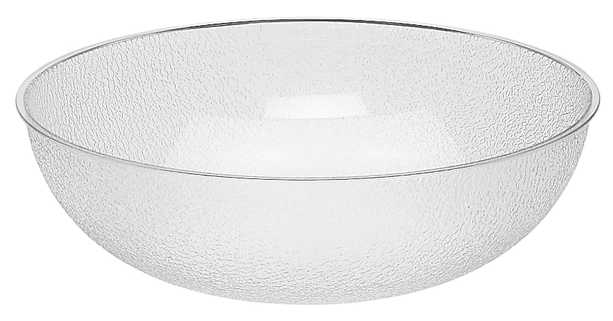 Cambro Camwear Round Pebbled Serving Bowls 18in Clear Set of 4