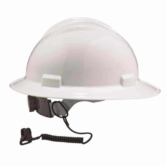 Ergodyne Squids 3158 Coil Hard Hat Lanyard With Clamp Black