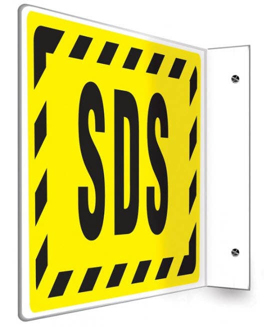 Accuform PSP395 "SDS" Projection Sign