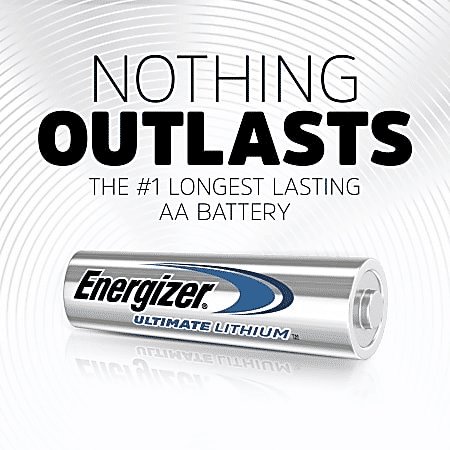 Energizer Ultimate Lithium AA Batteries 8 Pack 1.5V