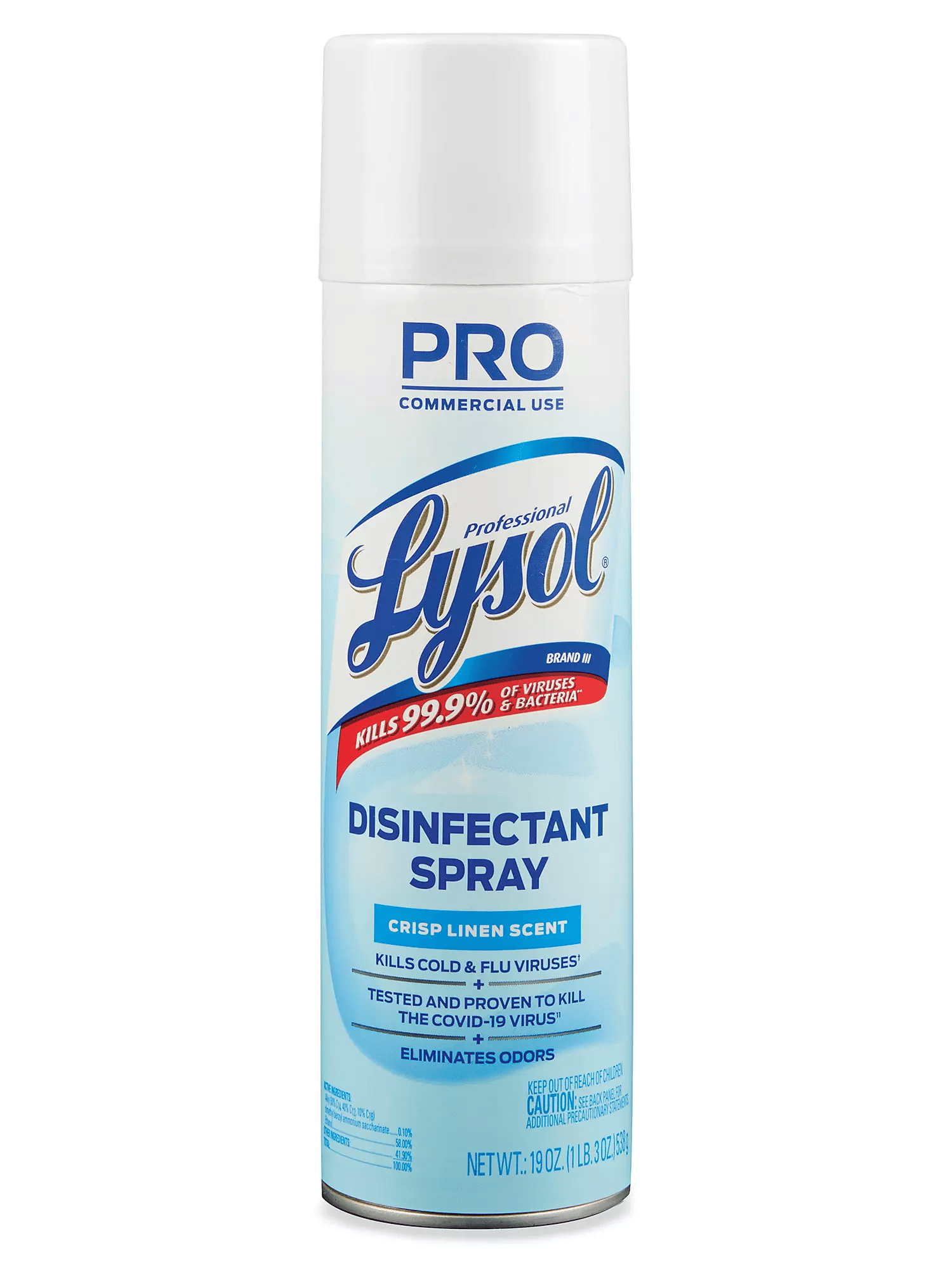 Lysol Disinfectant Spray Crisp Linen 19 oz Kills 99.9% of Viruses