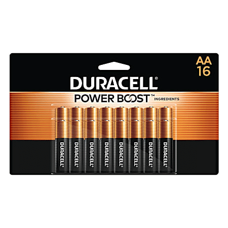 Duracell Coppertop AA Alkaline Batteries Pack of 16