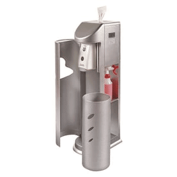 Zogics TCS-S-30063 Silver Cleaning Station Dispenser