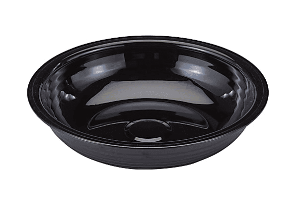 Cambro Camwear Round Ribbed Bowls 6in Black Set of 12