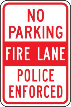 Accuform FRR218 Reflective Aluminum Traffic Sign 18in x 12in