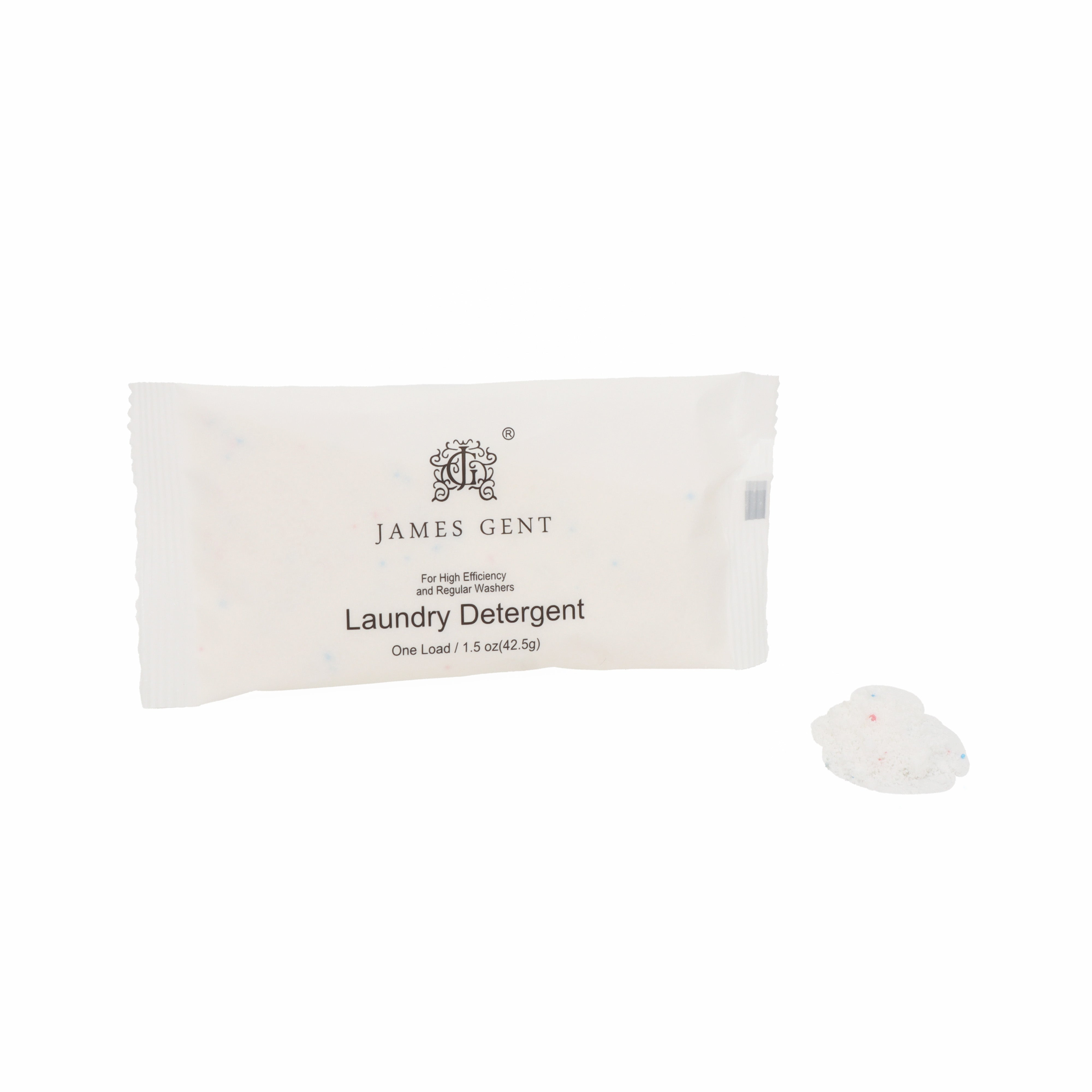 James Gent JG12-LAU150 Hotel Travel Size Laundry Powder 1.5 oz 150-Pack
