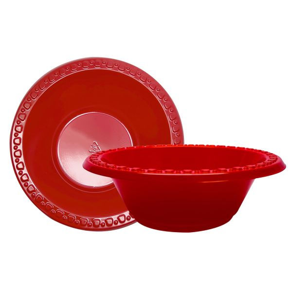 Highmark Plastic Bowls 12 oz Red Pack Of 125