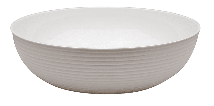 Cambro Camwear Round Ribbed Bowls 10in White Set Of 12