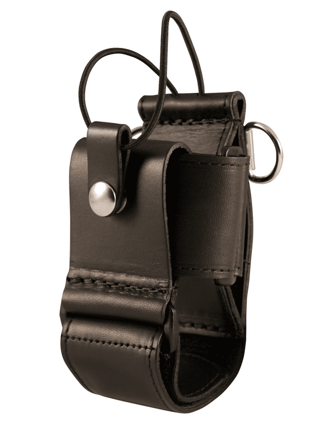 Boston Leather 5610RC Multi-Adjustable Firefighter's Radio Holder Black