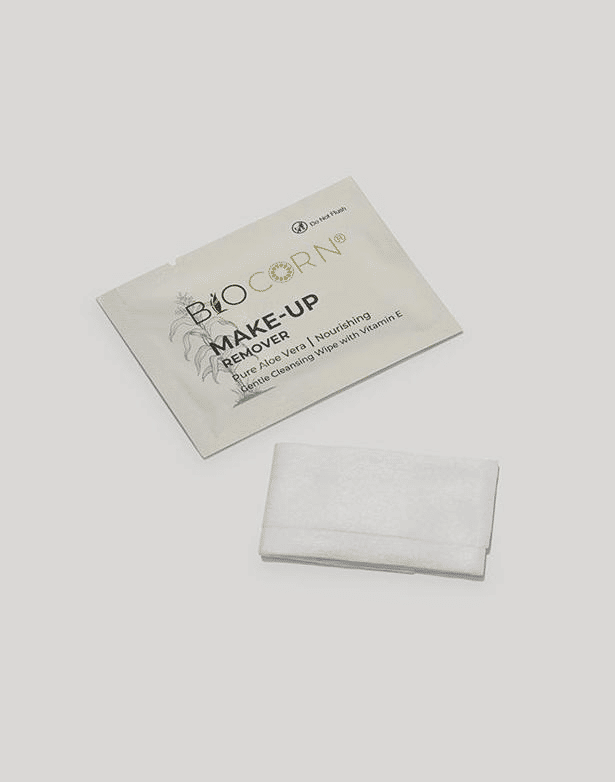 BIOCORN ADW-BIO-013 Individually Wrapped Makeup Remover Wipes