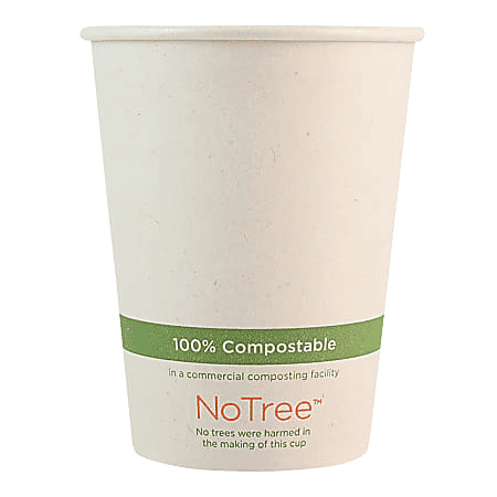 World Centric NoTree Paper Hot Cups 12 Oz Natural Pack Of 1000