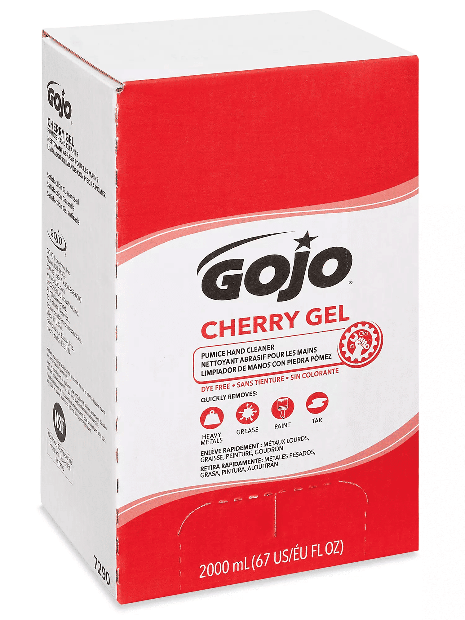 GOJO Cherry Gel Pumice Soap Refill Box 2,000 mL