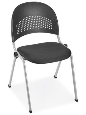 Skyview Stack Chairs Black Fabric