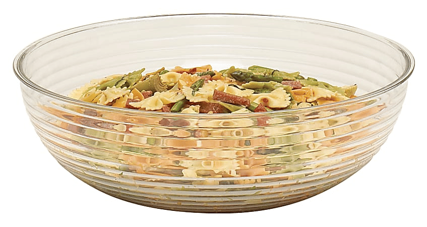 Cambro Camwear Round Ribbed Bowls 12in Clear Set Of 12
