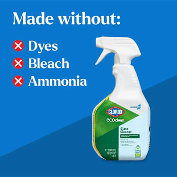 Clorox 60277 EcoClean Glass Cleaner Spray 32 oz 9-Pack