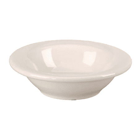 Hoffman Vertex China Round Fruit Bowls 4 Oz White Pack of 36