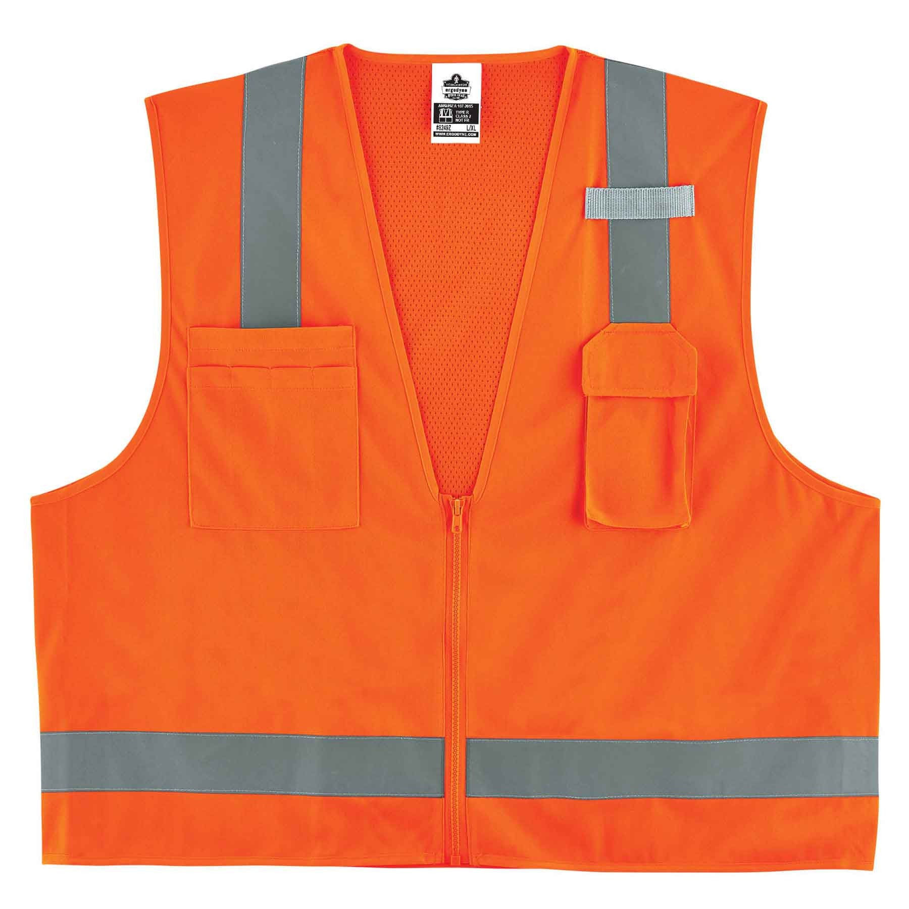 GloWear 8249Z Hi-Vis Surveyors Vest Type R Class 2 Economy Harmon Logo