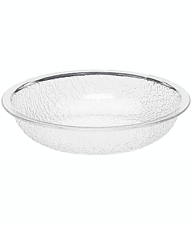 Cambro Camwear Round Pebbled Bowls 12" Clear Set of 12