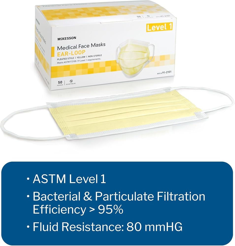 Amer Home Disposable Half Face Mask Yellow Box