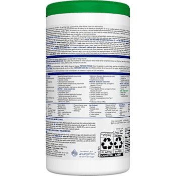 Thumbnail: Clorox Healthcare 30825 Hydrogen Peroxide Cleaner Disinfectant Wipes 6-Pack