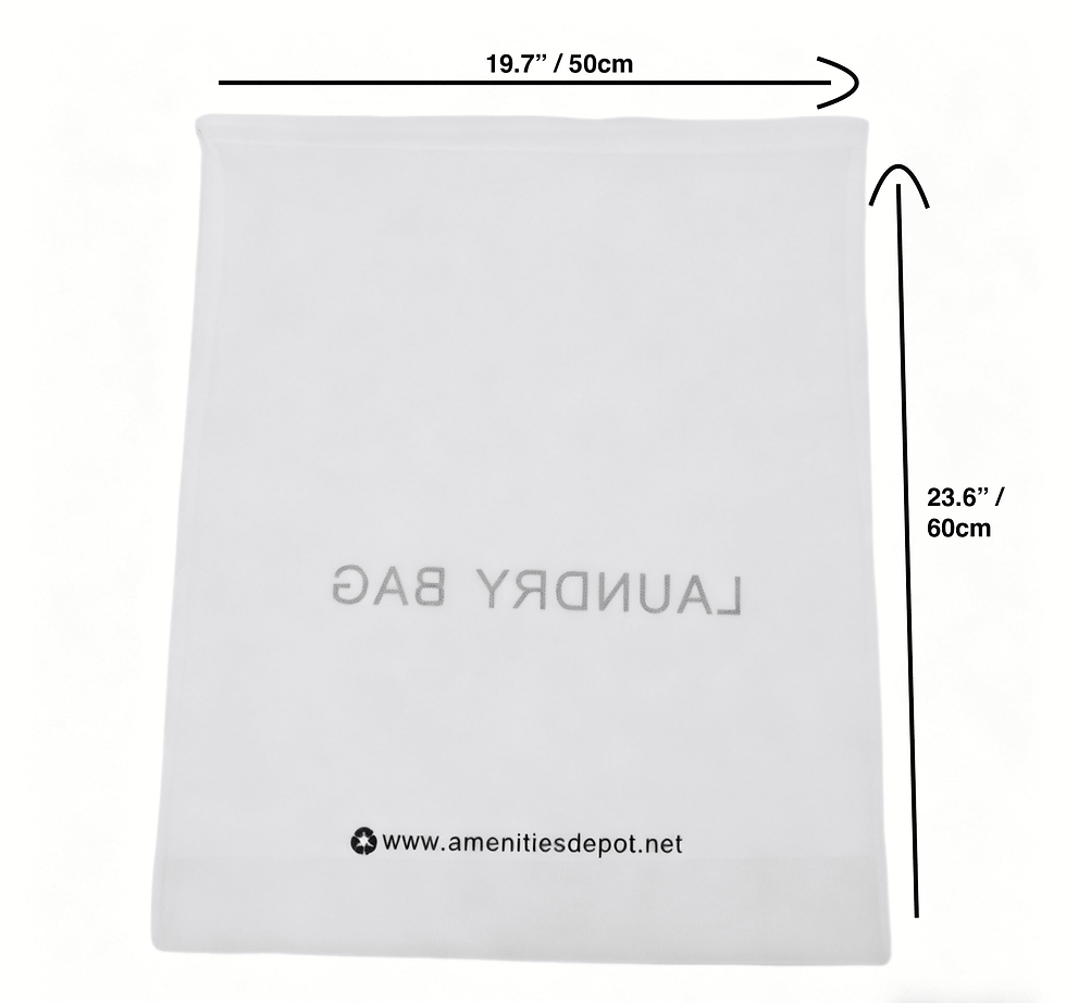 Thumbnail: ADW-LAUNDRYBAG-50 Non-Woven Drawstring Laundry Bags 23.6 x 19.7 In