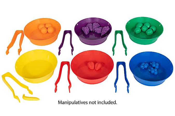 Edx Education 12-Piece Sorting Bowls And Tweezer Set