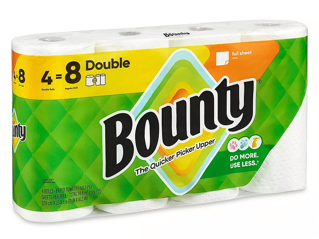 Bounty 2-Ply Paper Towels 50 Sheets 24 Rolls Per Case