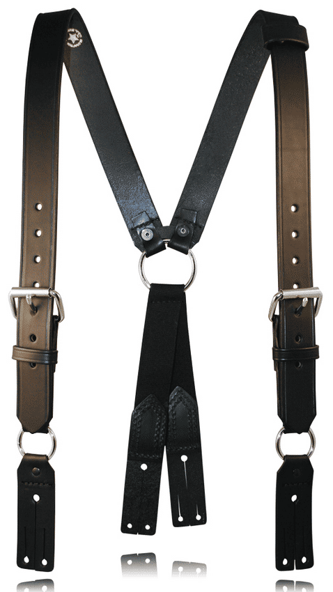Boston Leather 9175-XL Firefighter's Leather Suspenders