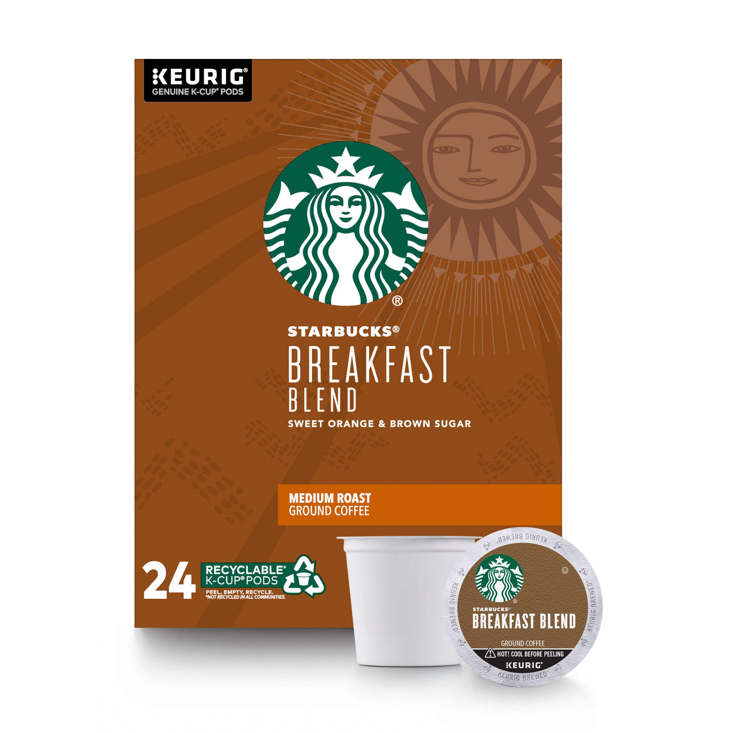 Starbucks Single-Serve Coffee K-Cup Breakfast Blend 24 Count