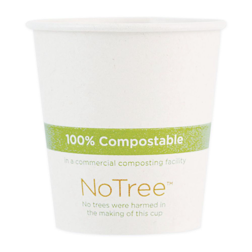 World Centric NoTree Paper Hot Cups 6 Oz Natural 1000 Count