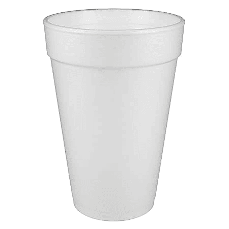 Dart Insulated Foam Drinking Cups 16 Oz Box of 1000 White