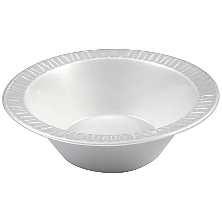 Dart Laminated Foam Bowls 12 Oz White Pack Of 125