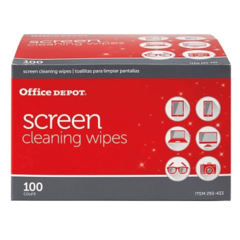 Office Depot OD10014 Screen Cleaning Wipes 100 Count