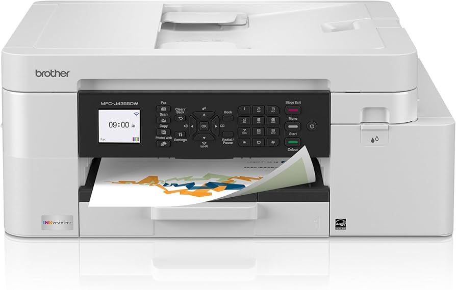 Brother INKvestment MFC-J4355DW Wireless All-In-One Inkjet Printer 20ppm