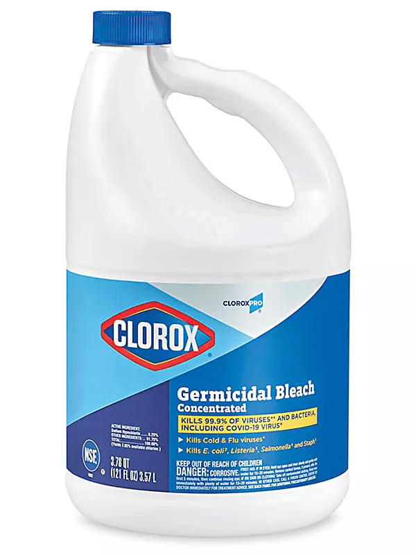 Clorox Concentrated Bleach 121 oz Bottle Original Scent