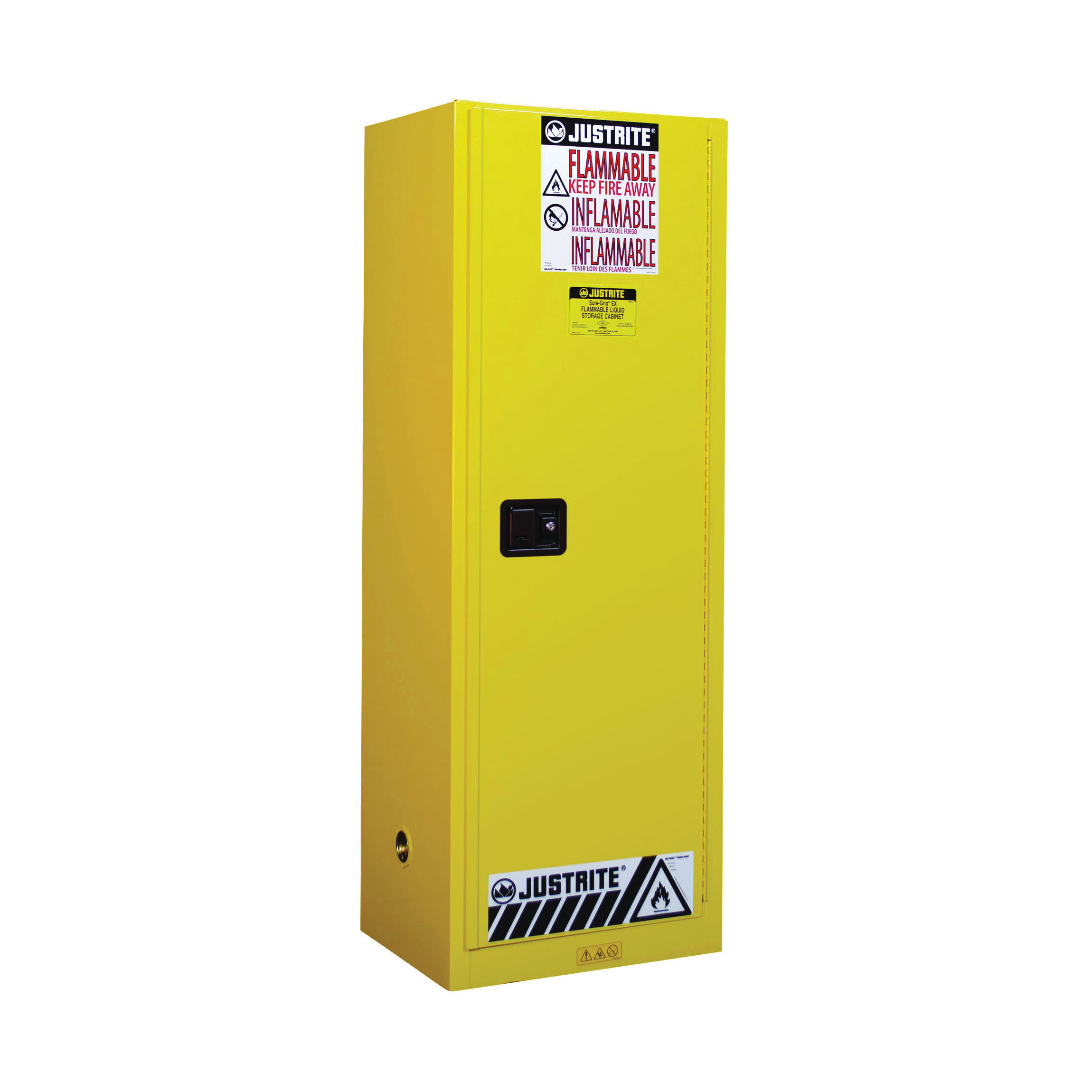 Justrite Sure-Grip Safety Cabinet for Flammables 65in Manual Door