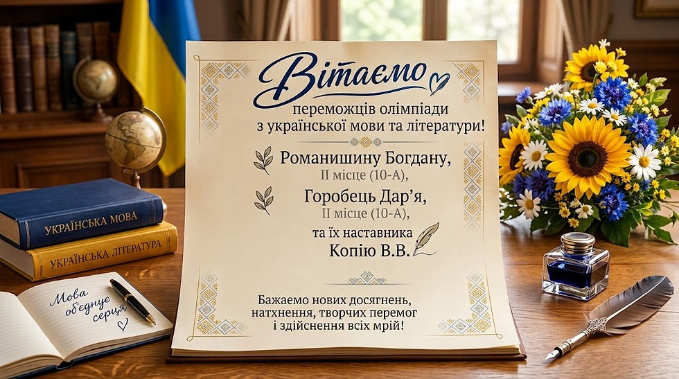 Старт олімпіадного сезону 2026-2027 н.р.