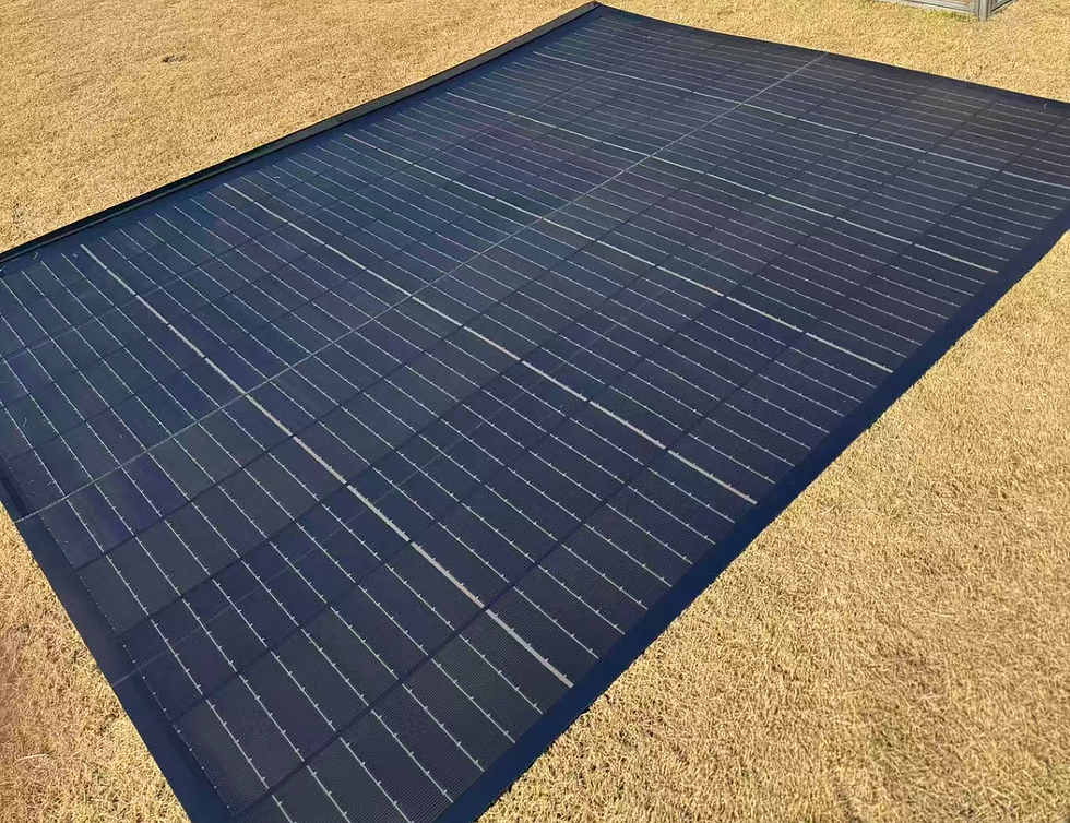 Thumbnail: Flexible PV Solar mat on ground