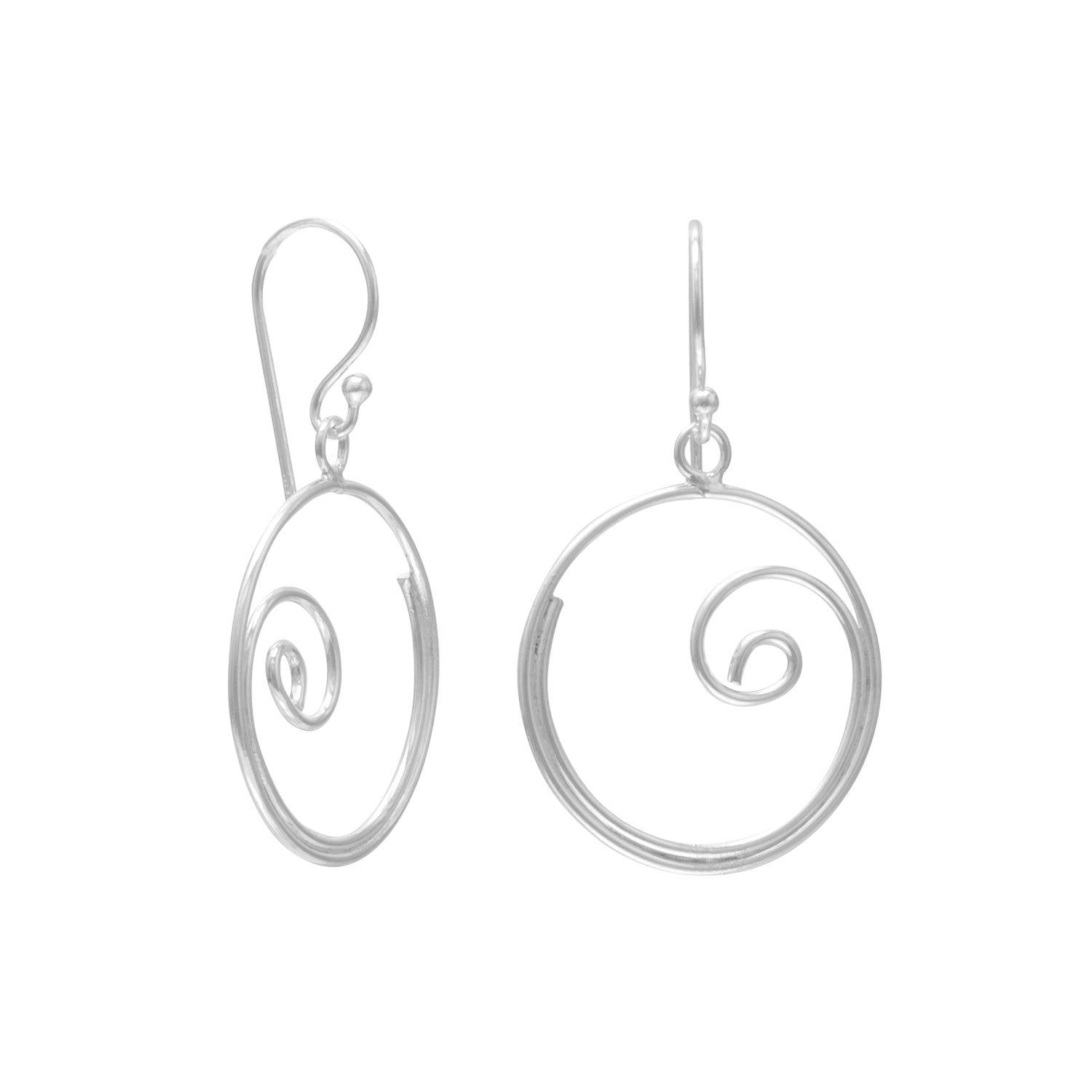 Swirl Dangle Earrings