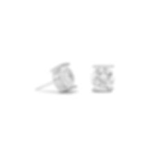 8mm CZ Stud Post Earrings