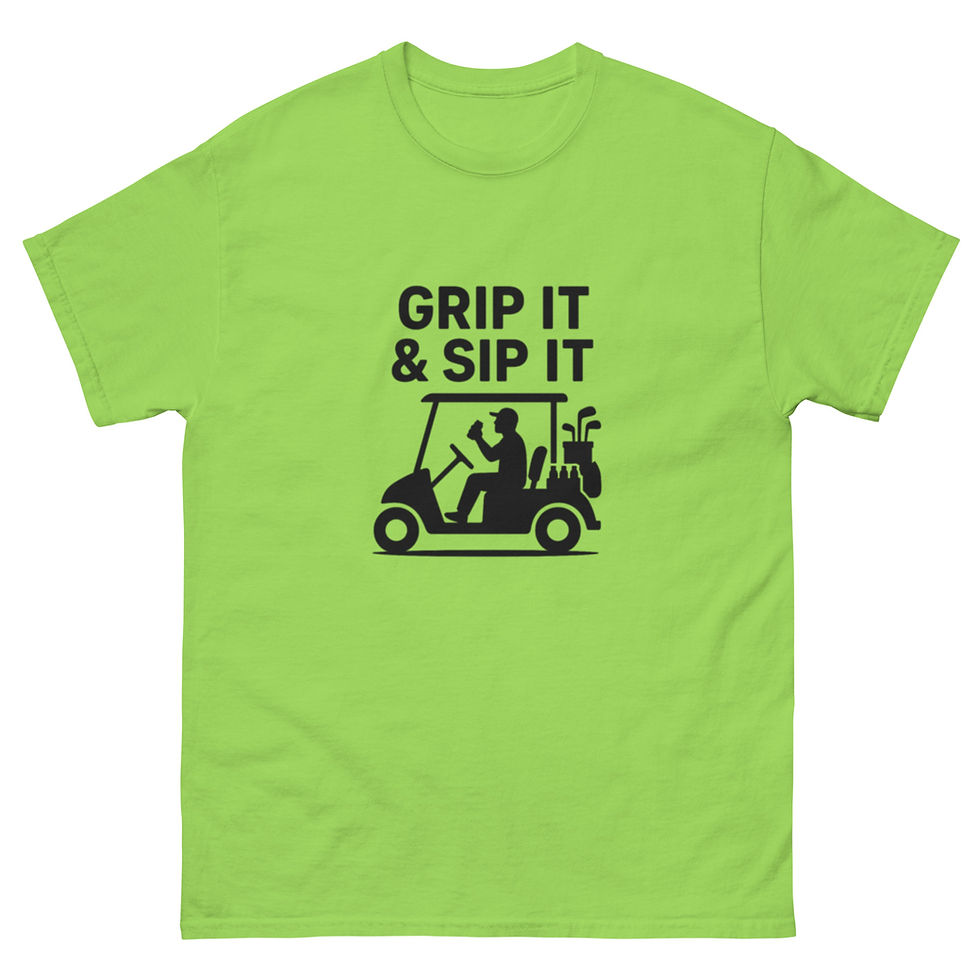 Thumbnail: Grip It & Sip It – Funny Golf T-Shirt